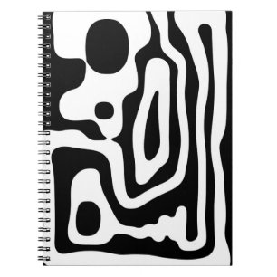 Caderno Espiral Vise Grip: Abstrato preto e branco