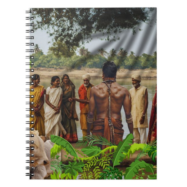 Caderno Espiral Vishnuh en volgelingen notitieboek (Frente)