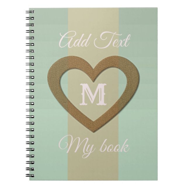 Caderno Espiral Visita de Feriados Dourados (Frente)