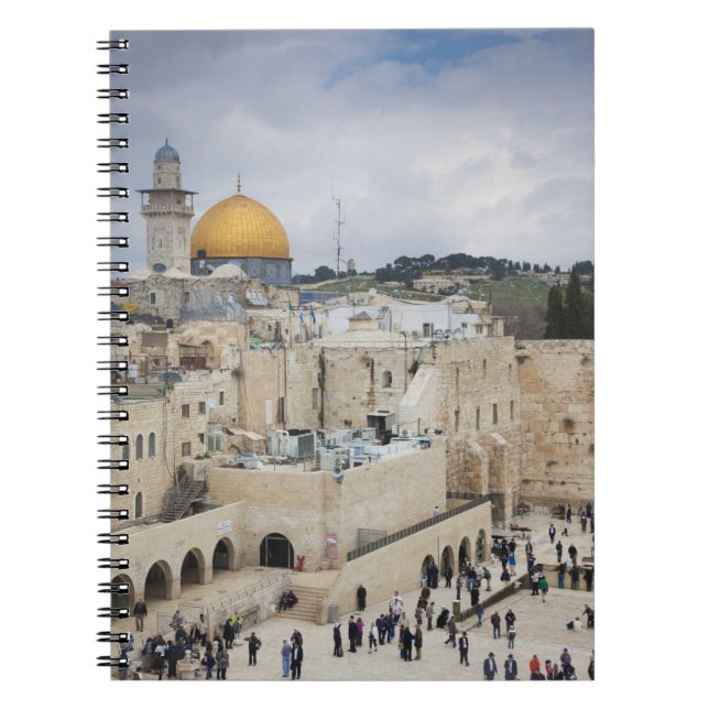 Caderno Espiral Visitantes, Praça do Muro Ocidental e Cúpula da Ro (Frente)