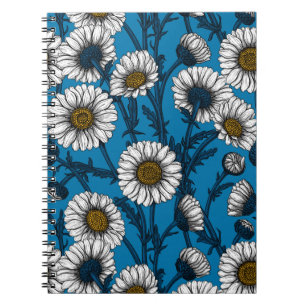 Caderno Espiral Visitas em azul