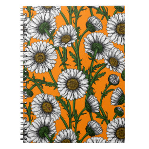 Caderno Espiral Visitas em laranja