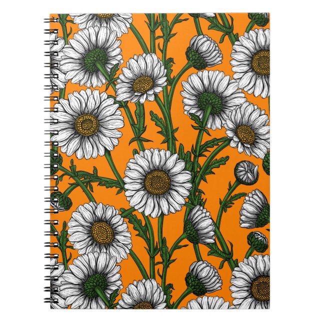 Caderno Espiral Visitas em laranja (Frente)