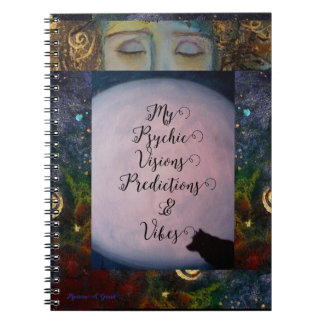 Caderno Espiral Visões Psíquicas Média da Desenhadora Maureen Gira