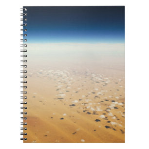 Caderno Espiral Vista aérea de um deserto