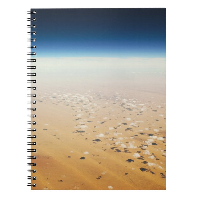 Caderno Espiral Vista aérea de um deserto (Frente)