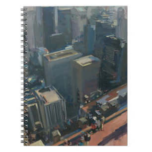 Caderno Espiral Vista da parte alta da cidade abaixo de 2012
