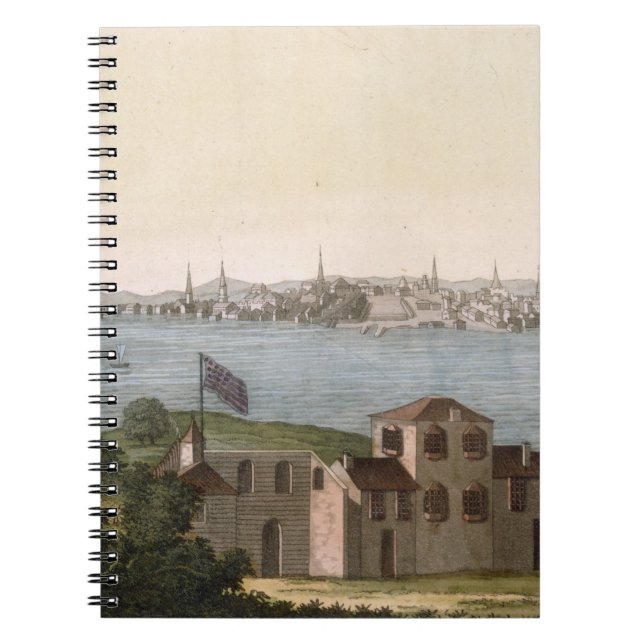 Caderno Espiral Vista de Boston, 'de Le Traje Ancien e moderno (Frente)