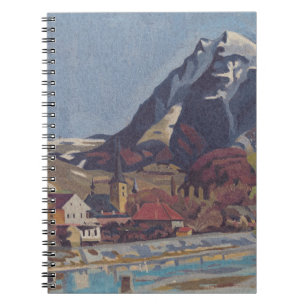 Caderno Espiral Vista de Dolný Kubín por Arnold Peter Weisz
