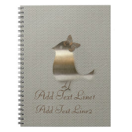 Caderno Espiral Vista de Feriado Dourado Retroativo