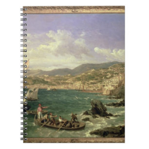 Caderno Espiral Vista de Genoa, 1854 (óleo em canvas)