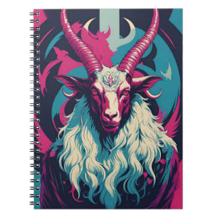 Caderno Espiral Vista de Luz Negra Retroativa Occulta Satânica Bap