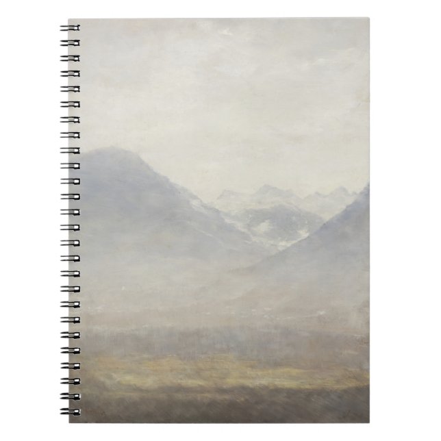 Caderno Espiral Vista do Vale do Ulten - Pintura de Eternos (Frente)