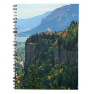 Caderno Espiral Vista House at Crown Point, Oregon