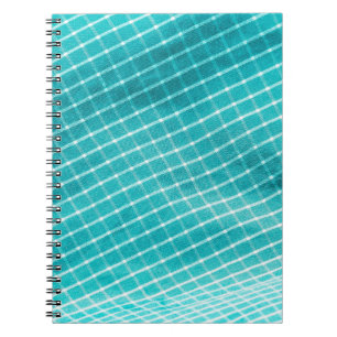Caderno Espiral Vista têxtil de fundo verificada.