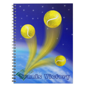 Caderno Espiral Vitória do tênis, personalizada