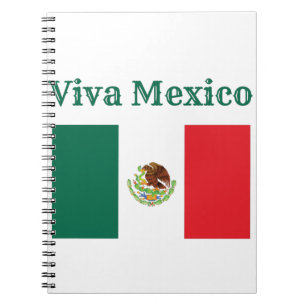 Caderno Espiral Viva Bandeira do México