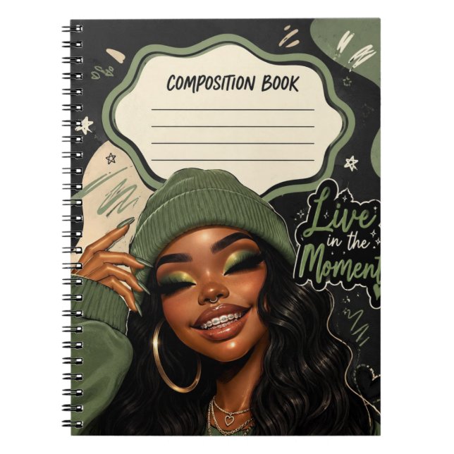 Caderno Espiral Viva O Momento (Frente)