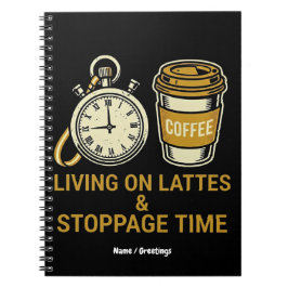 Caderno Espiral Vivendo de Lattes e Tempo de Acréscimo Mãe de Fute