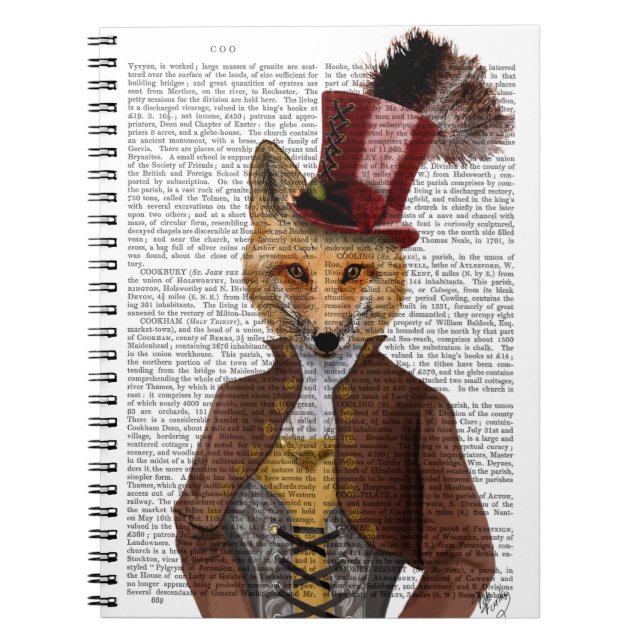 Caderno Espiral Vivienne Steampunk Fox (Frente)