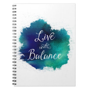 Caderno Espiral Vivo com Tipografia com Script Equilibrada
