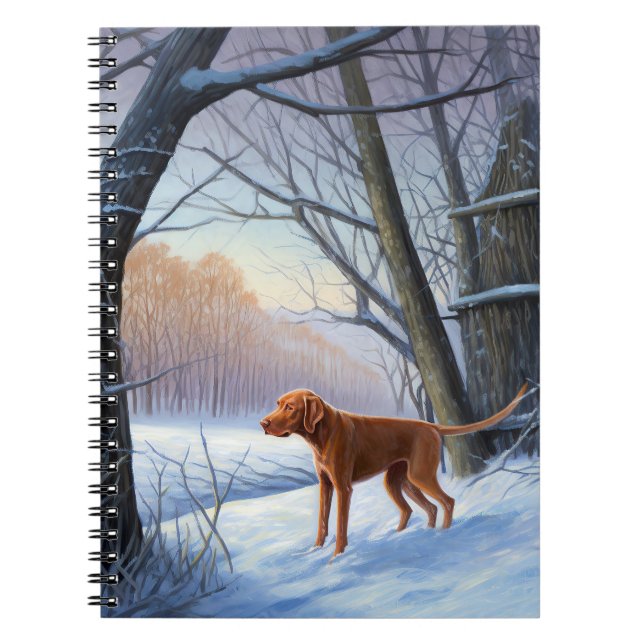 Caderno Espiral Vizla Deixe nevar no Natal (Frente)