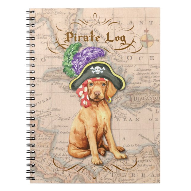 Caderno Espiral Vizsla Pirate (Frente)