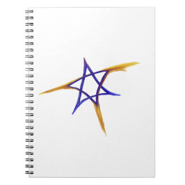 Caderno Espiral Voando Fiery Star de David Notebook