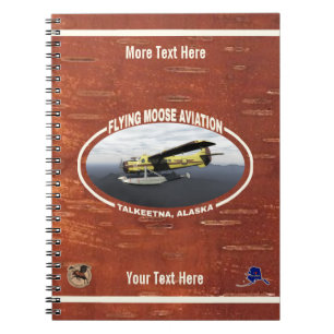 Caderno Espiral Voando Moose Aviation de Havilland DH3-C Otter
