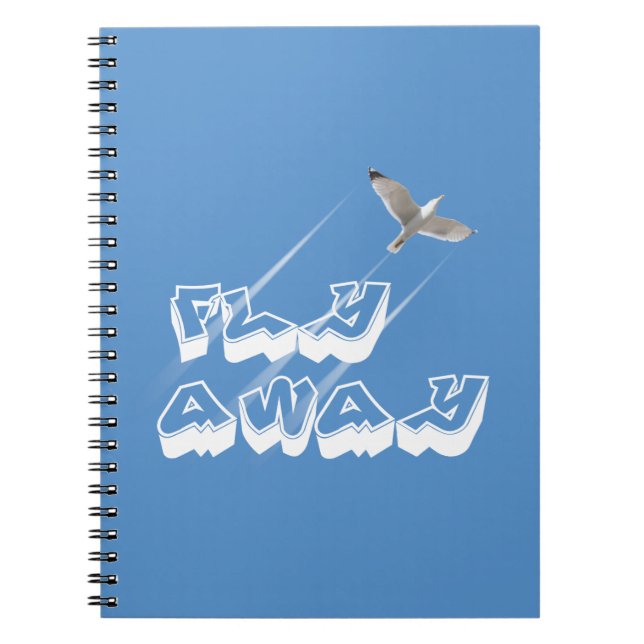 Caderno Espiral Voar para fora (Frente)