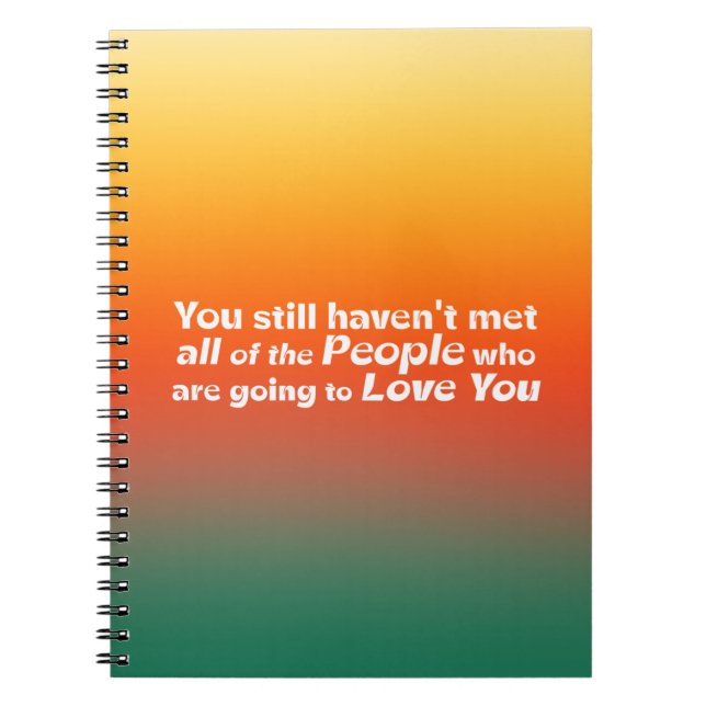 Caderno Espiral Você ainda não se conheceu... (Frente)