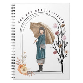 Caderno Espiral Você É Bela Preenchida