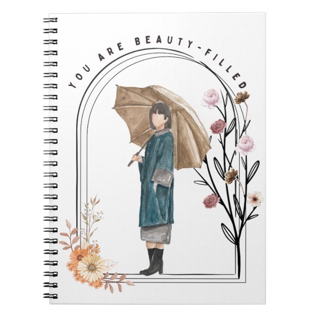 Caderno Espiral Você É Bela Preenchida (Frente)