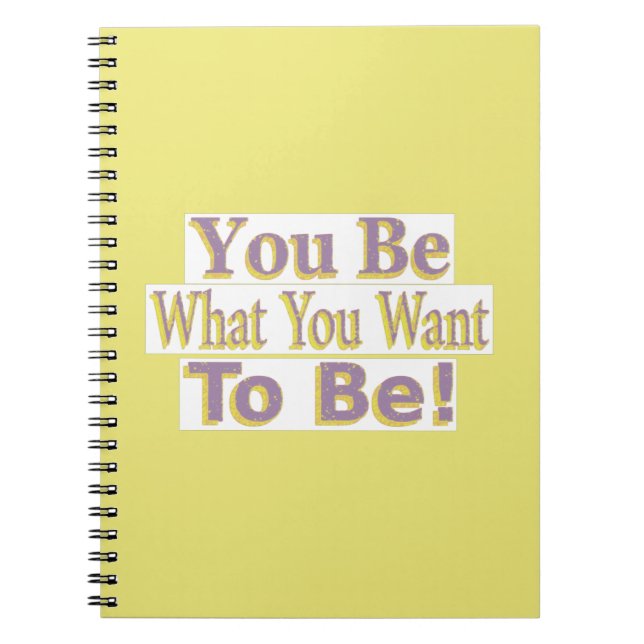 Caderno Espiral "Você É!" Design bonito. Comprar Agora (Frente)