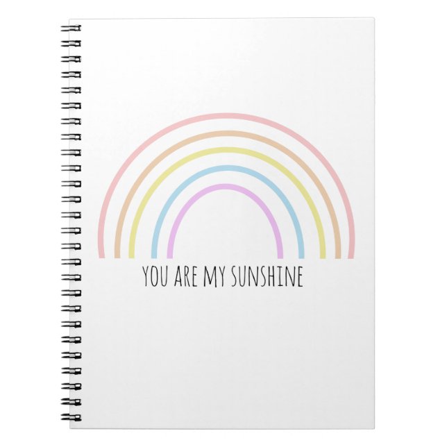 Caderno Espiral Você é meu arco-íris de sol (Frente)