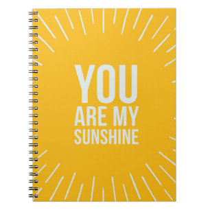 Caderno Espiral Você É Meu Sol