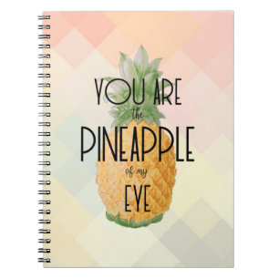 Caderno Espiral "Você é o abacaxi de meu olho "