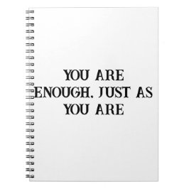 Caderno Espiral Você É O Bastante Notebook De Autoamor