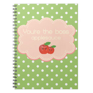 Caderno Espiral Você é o chefe, compota de maçã!