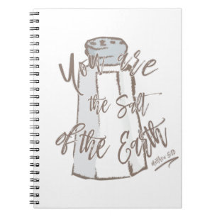 Caderno Espiral Você É O Sal Da Terra - Matthew 5:13