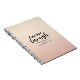 Caderno Espiral Você É O Suficiente | Cota Motivacional Rosa Paste