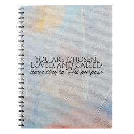 Caderno Espiral Você é um versículo da Bíblia tipografia cristã es