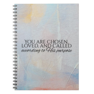 Caderno Espiral Você é um versículo da Bíblia tipografia cristã es