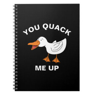 Caderno Espiral Você Me Deixa Engraçada Fazendo Um Pó De Pato Anim