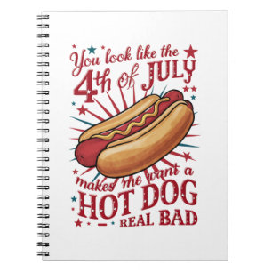 Caderno Espiral Você Me Faz Lembrar O 4 De Julho E Me Dá Ganas De