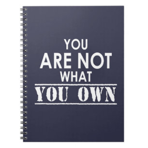 Caderno Espiral Você Não É O Que Você É