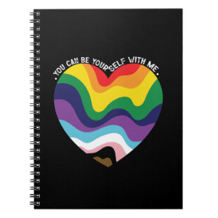 Caderno Espiral Você Pode Ser Você Mesmo Comigo LGBT Transgênero G