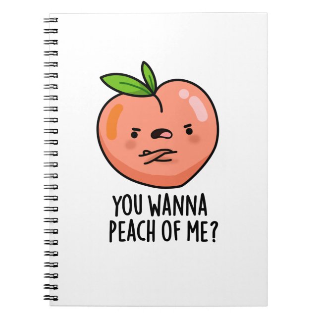 Caderno Espiral Você Quer Me Encher De Fruta Engraçada (Frente)