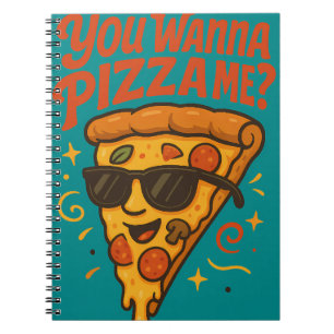Caderno Espiral Você Quer Pizza Me Notebook