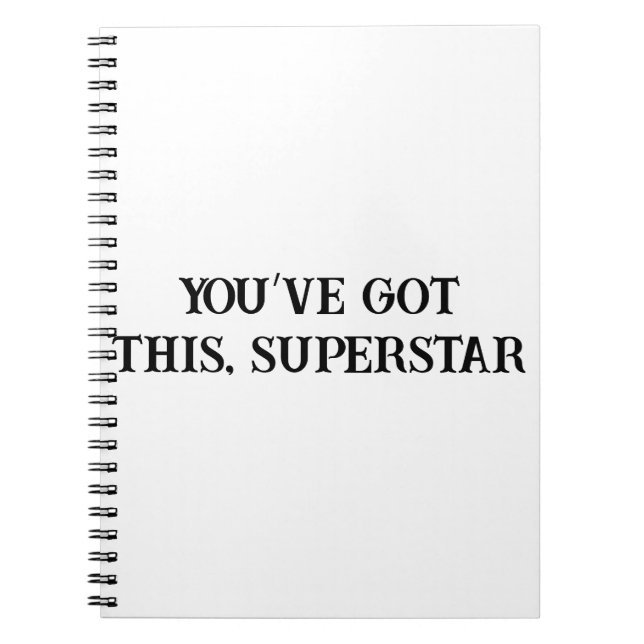 Caderno Espiral Você tem este notebook motivacional (Frente)